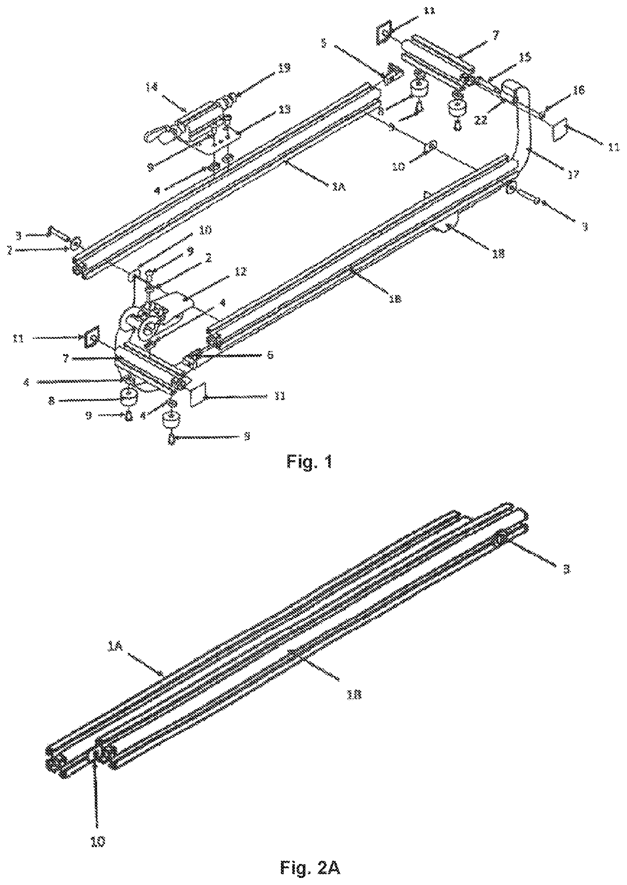 Configurable carrier for transporting bicycles inside a vehicle