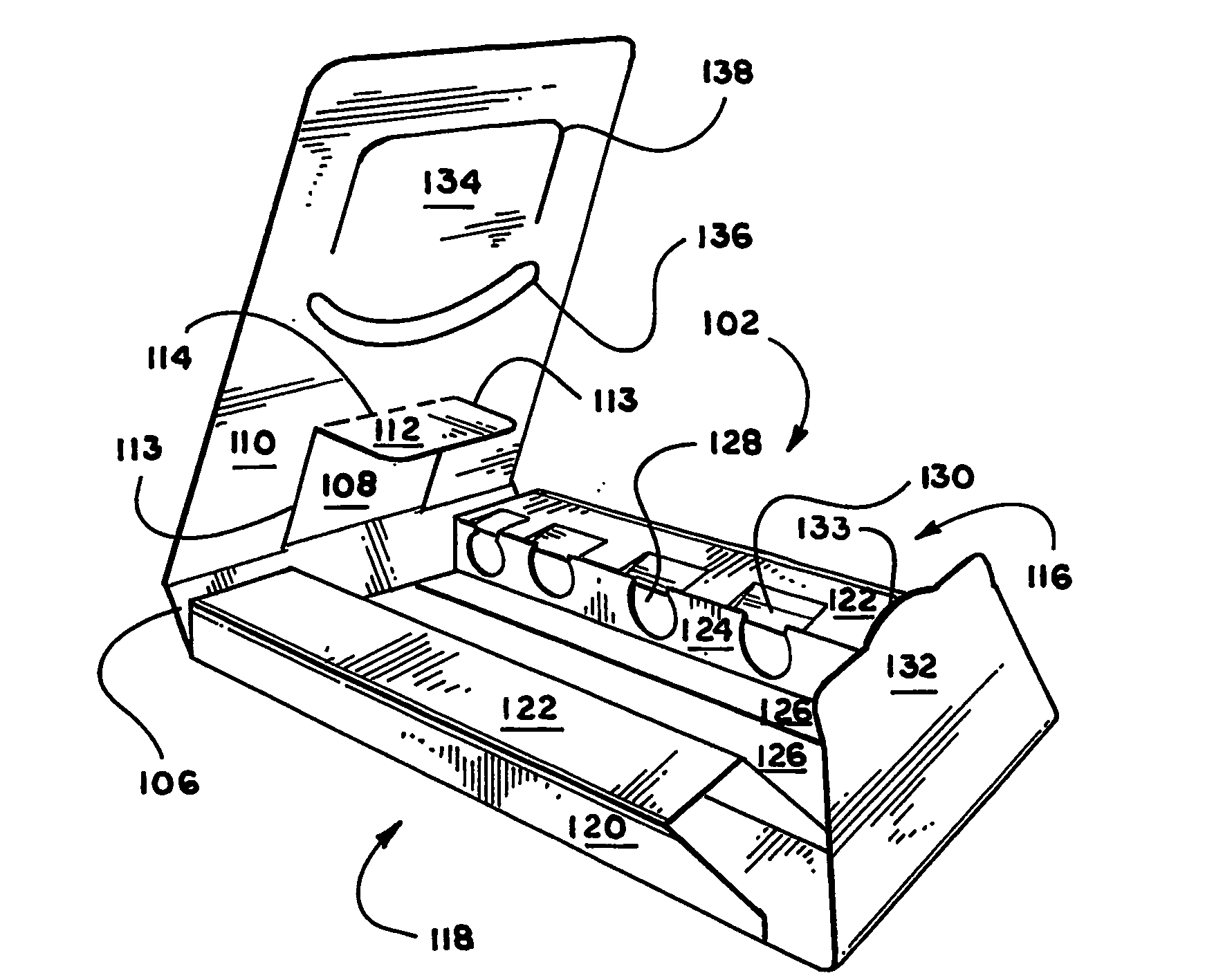 Lockable Container with Integral Internal Tray