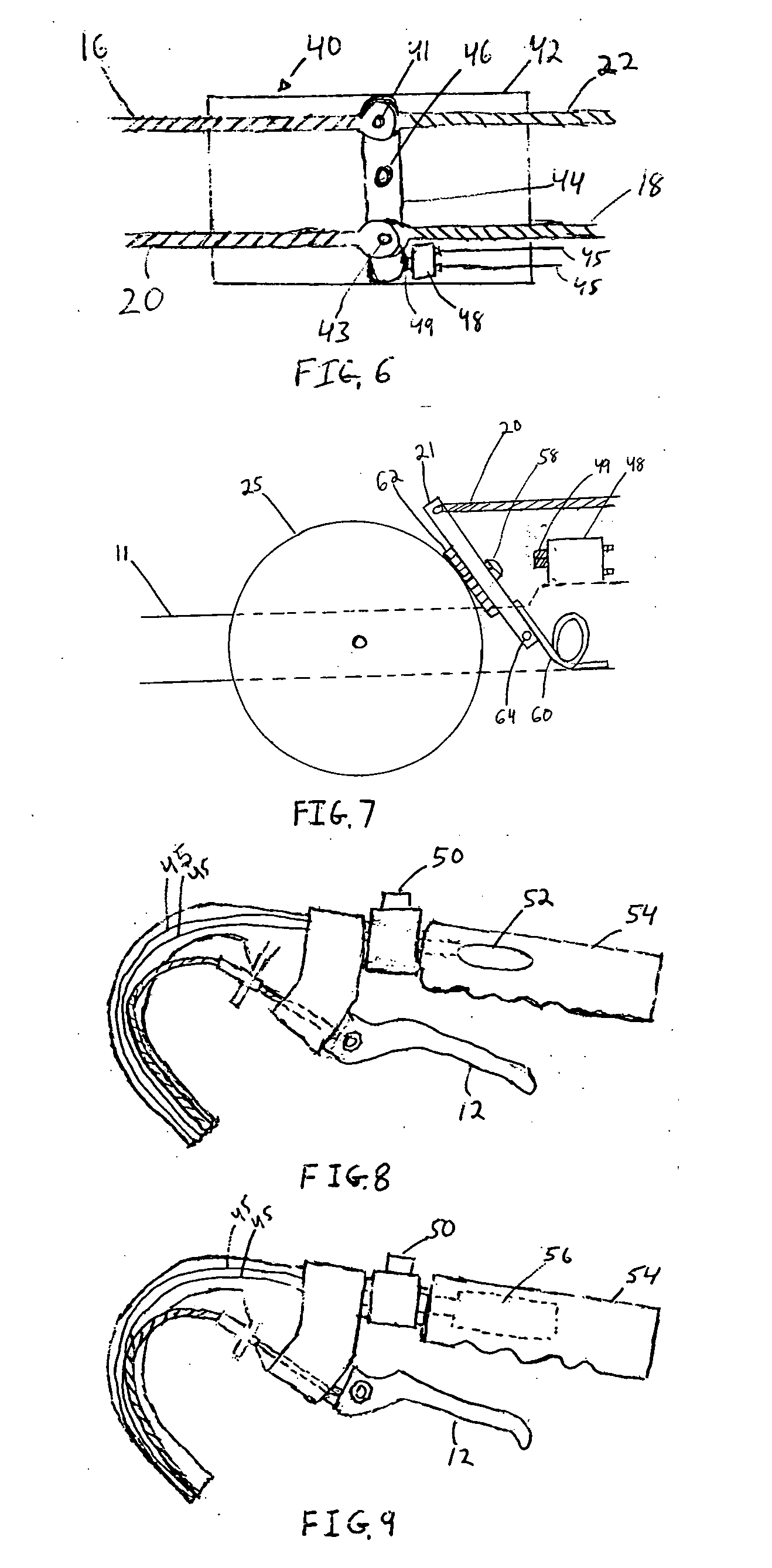 Projection and actuation device for a walking stabilizer