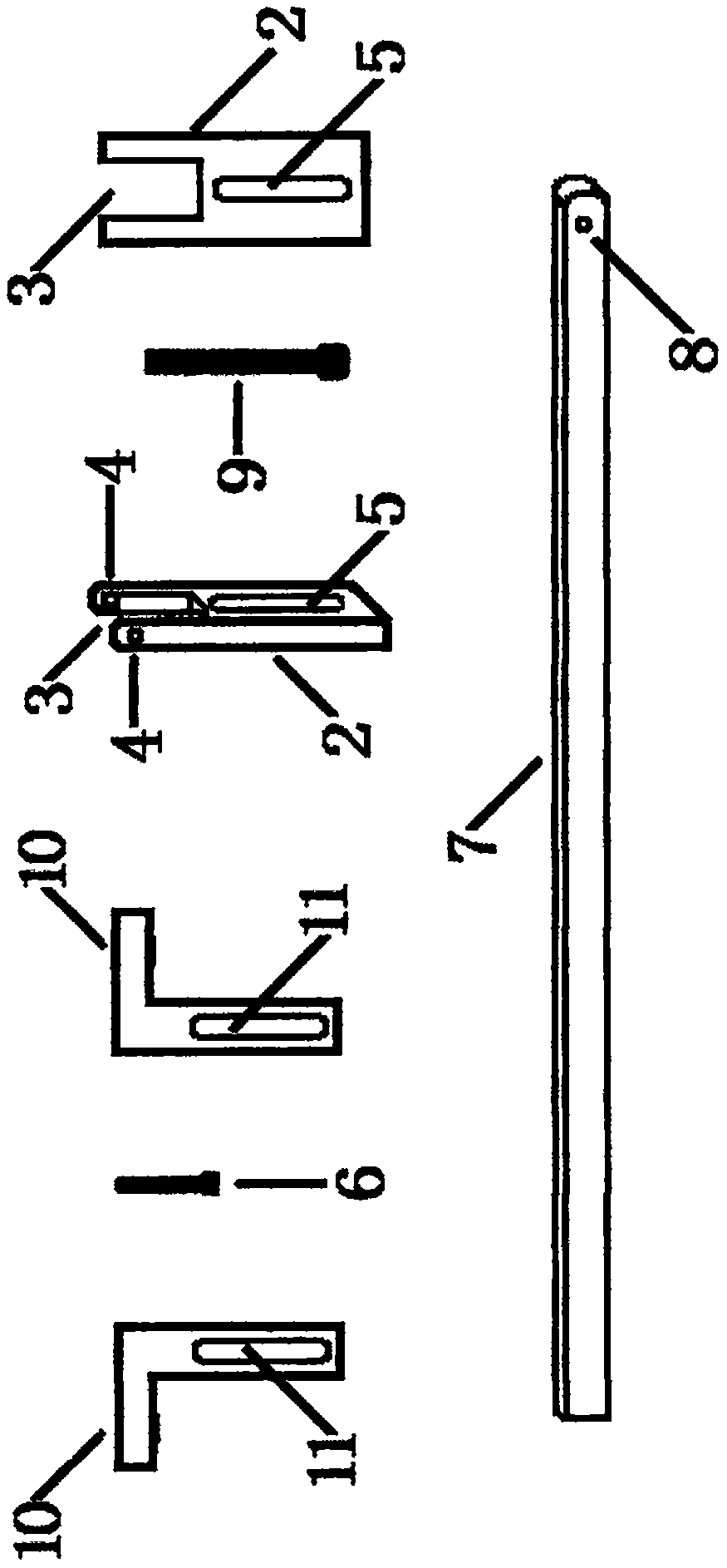 Crib pressing rod anti-quilt-kicking structure