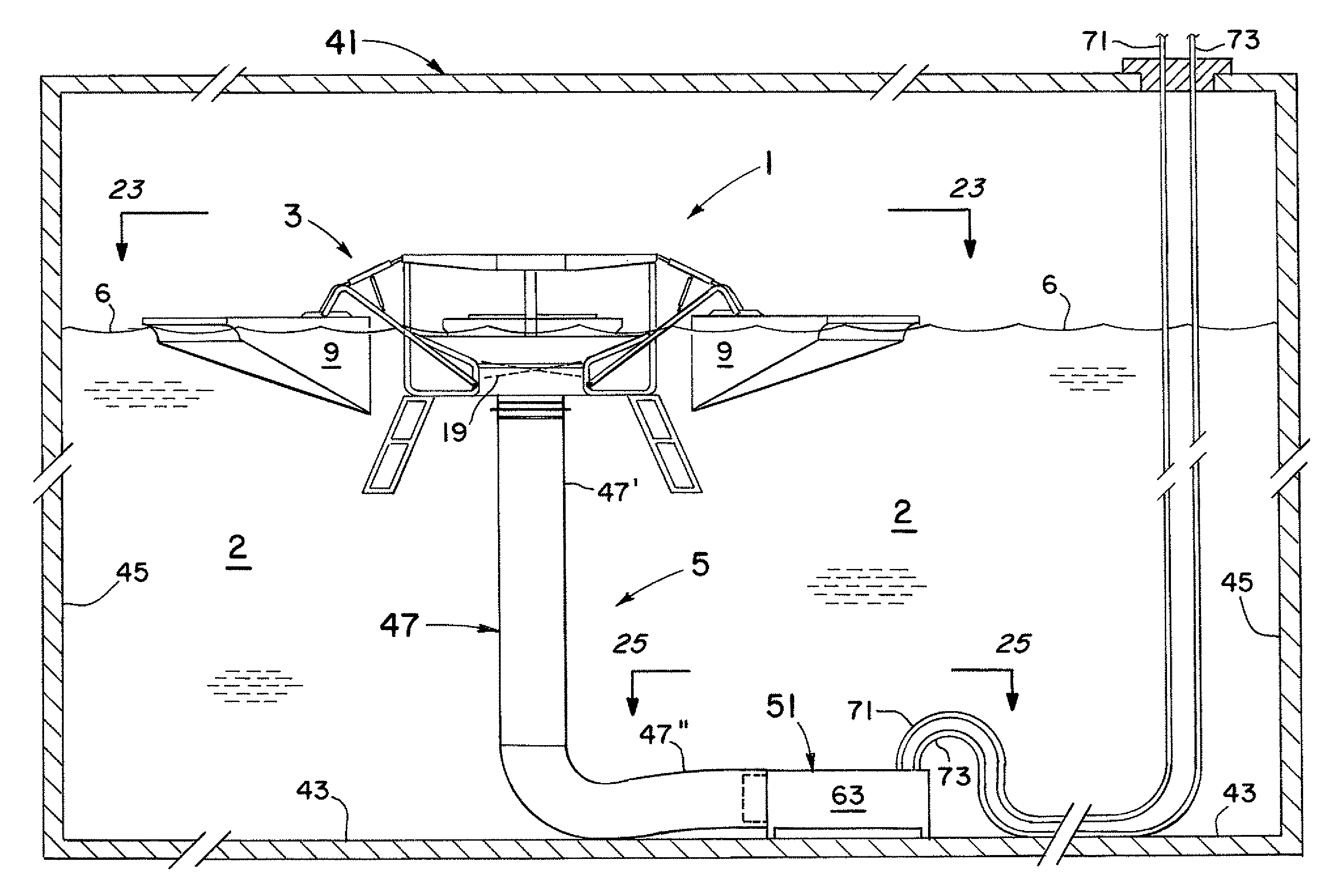 Water circulation systems for ponds, lakes, municipal tanks, and other bodies of water