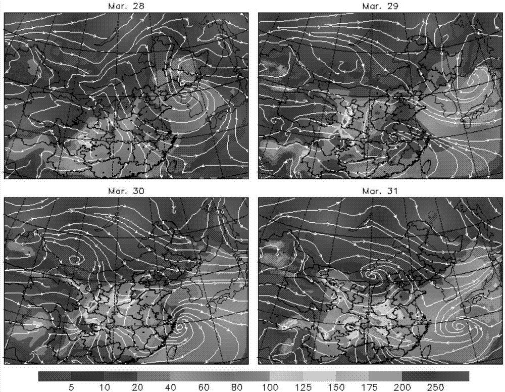 Medium-scale atmospheric photochemical pollution simulation prediction algorithm increasing meteorological model interface