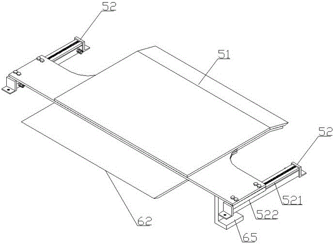 Double channel guide plate switching platform for strip steel