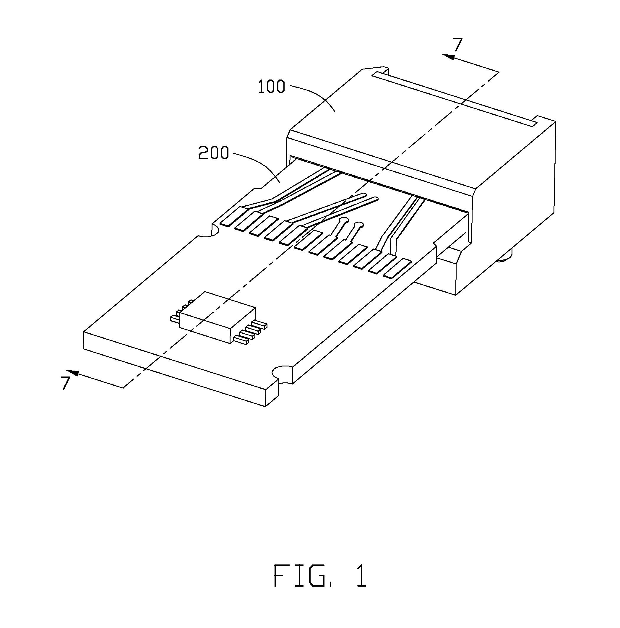 Receptacle connector having contact modules and plug connector having a paddle board