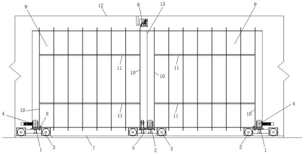 Automatic welding auxiliary device for in-hole pressure steel pipe pile joints