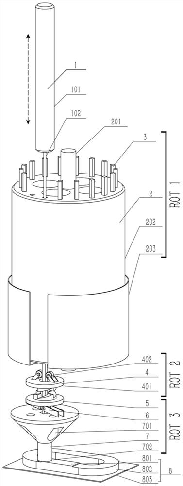 A continuous feeding and feeding friction stir additive manufacturing device and additive manufacturing method