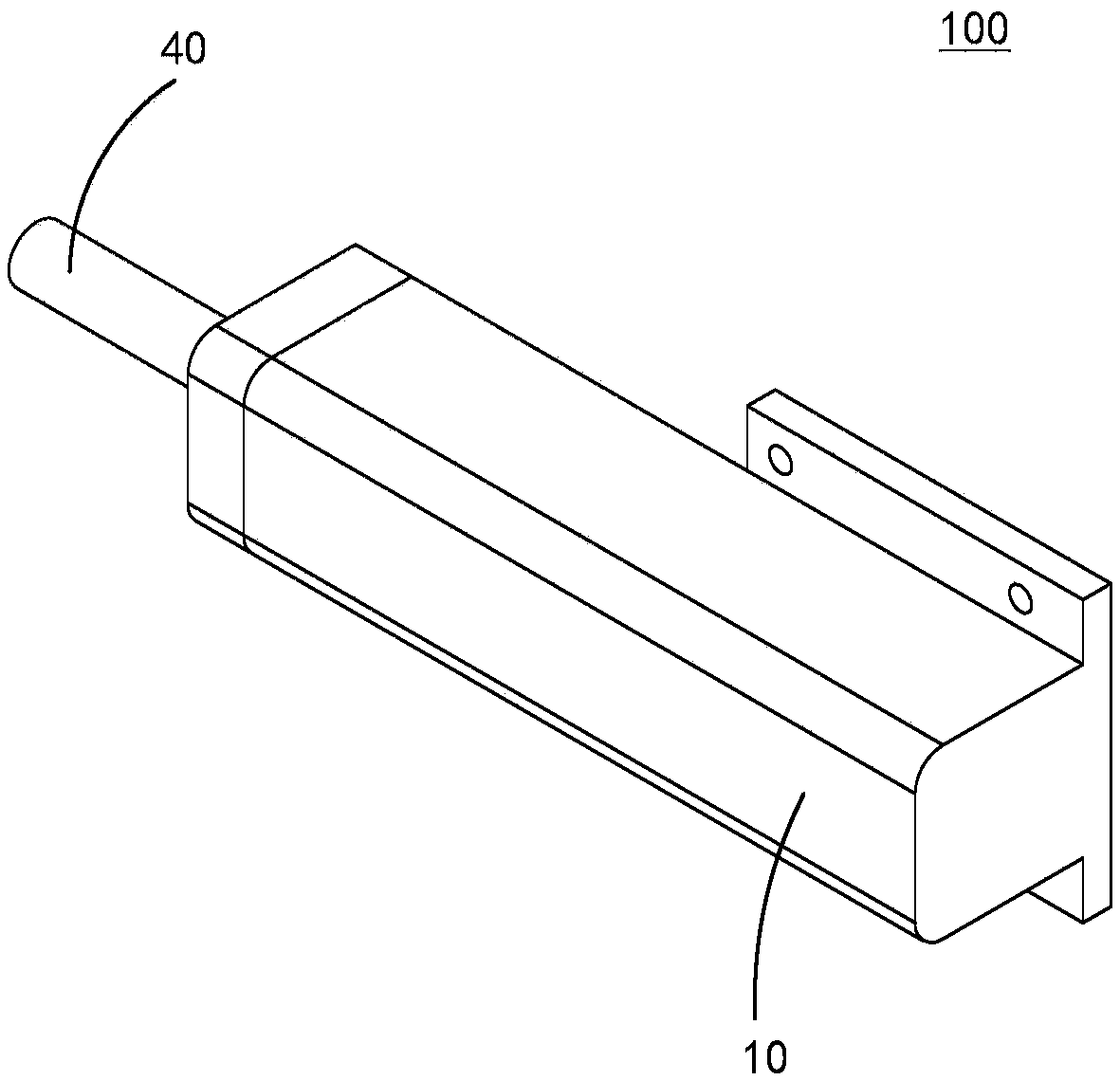 Horizontal detection mechanism and scanning electron microscope