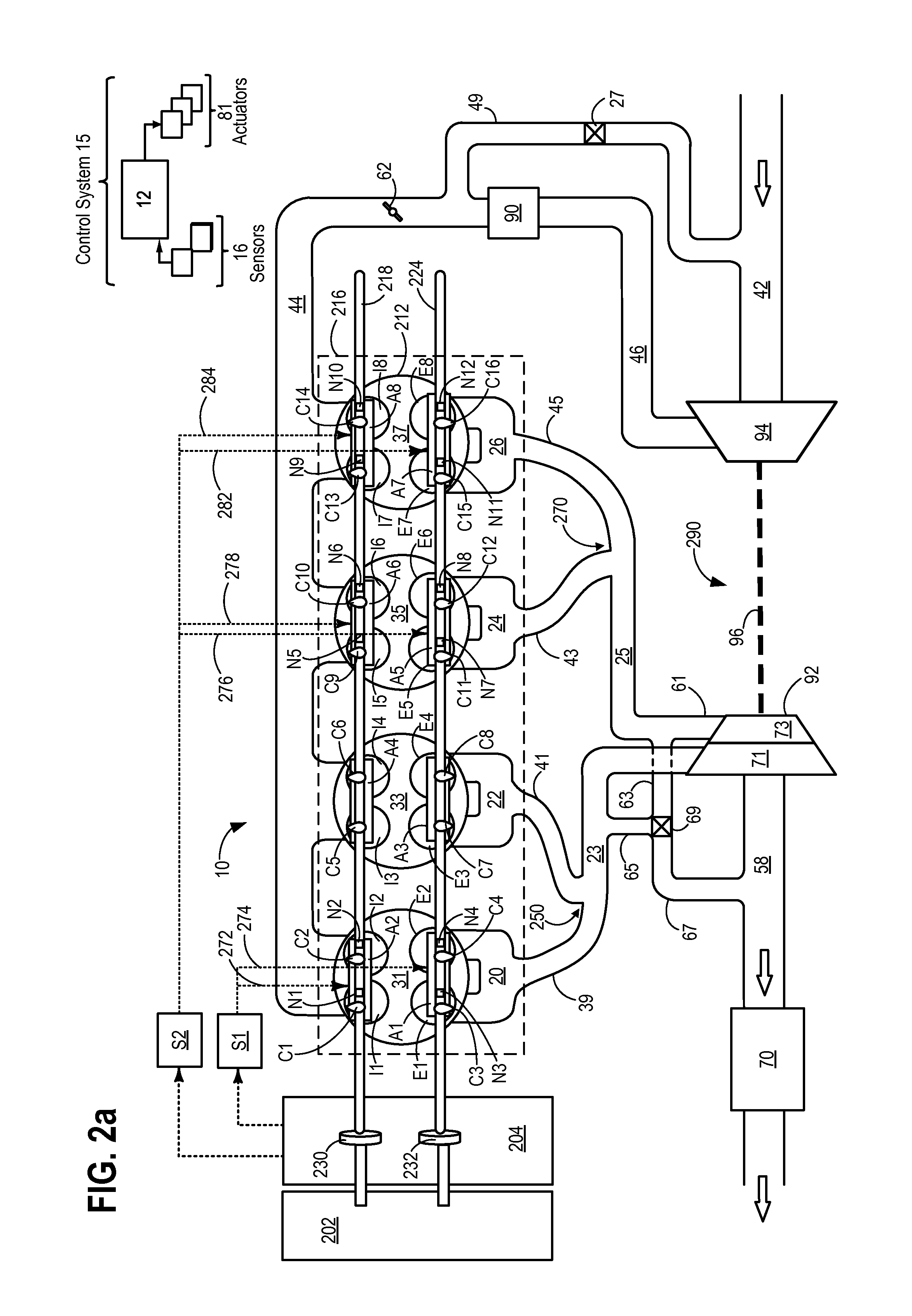 Method for controlling vibrations during transitions in a variable displacement engine