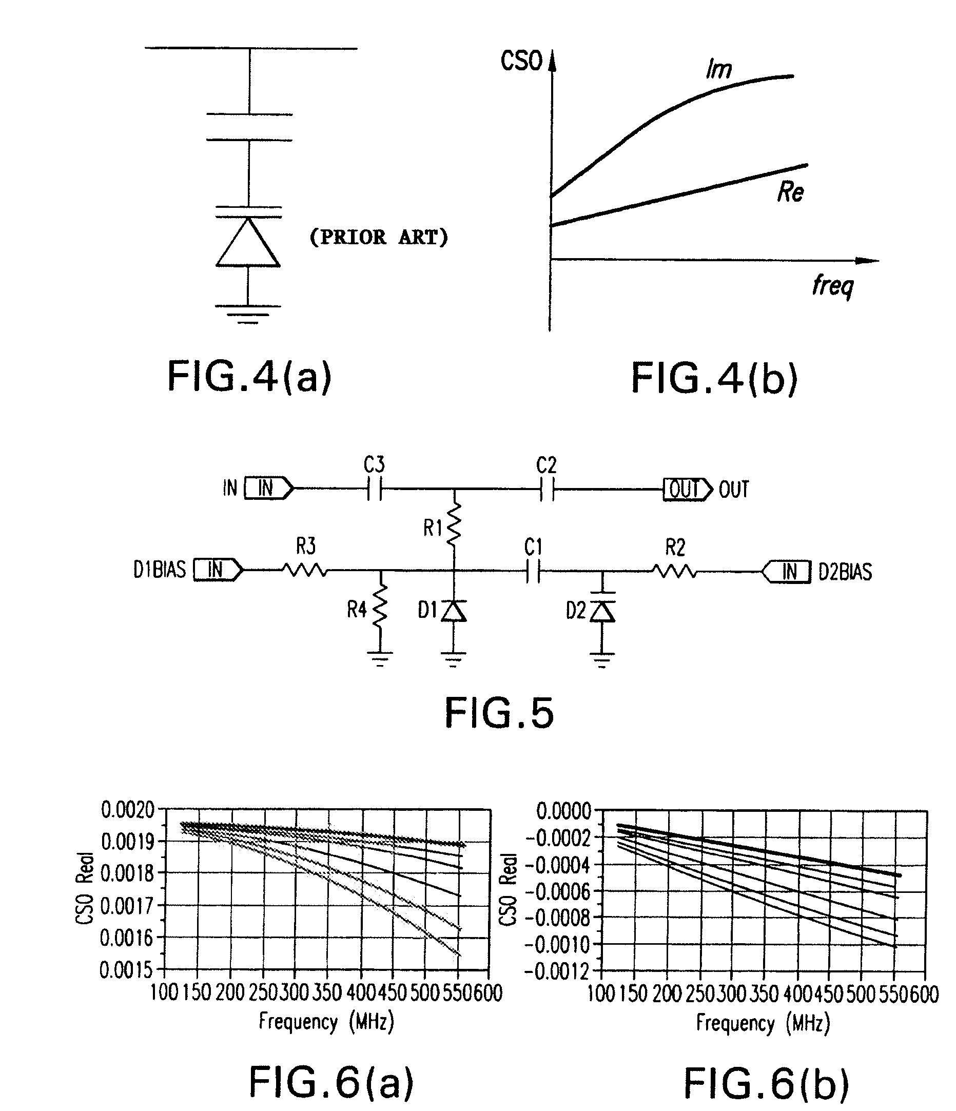 In-line distortion cancellation circuits for linearization of electronic and optical signals with phase and frequency adjustment