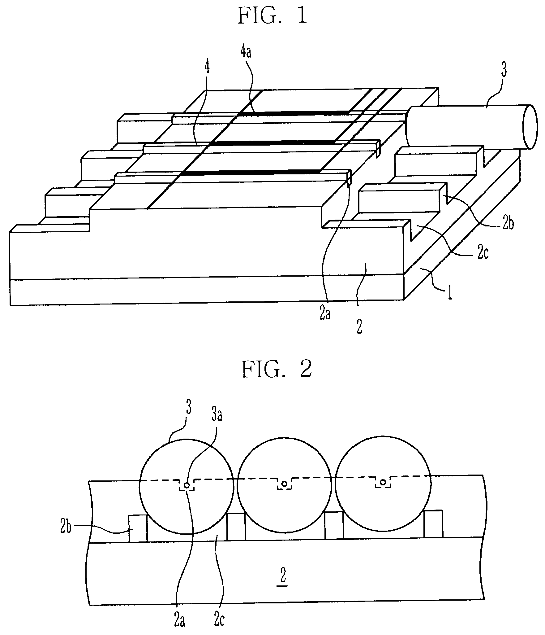 Optical coupling device and method for fabricating the same, and master used in fabricating optical coupling device and method for fabricating the same