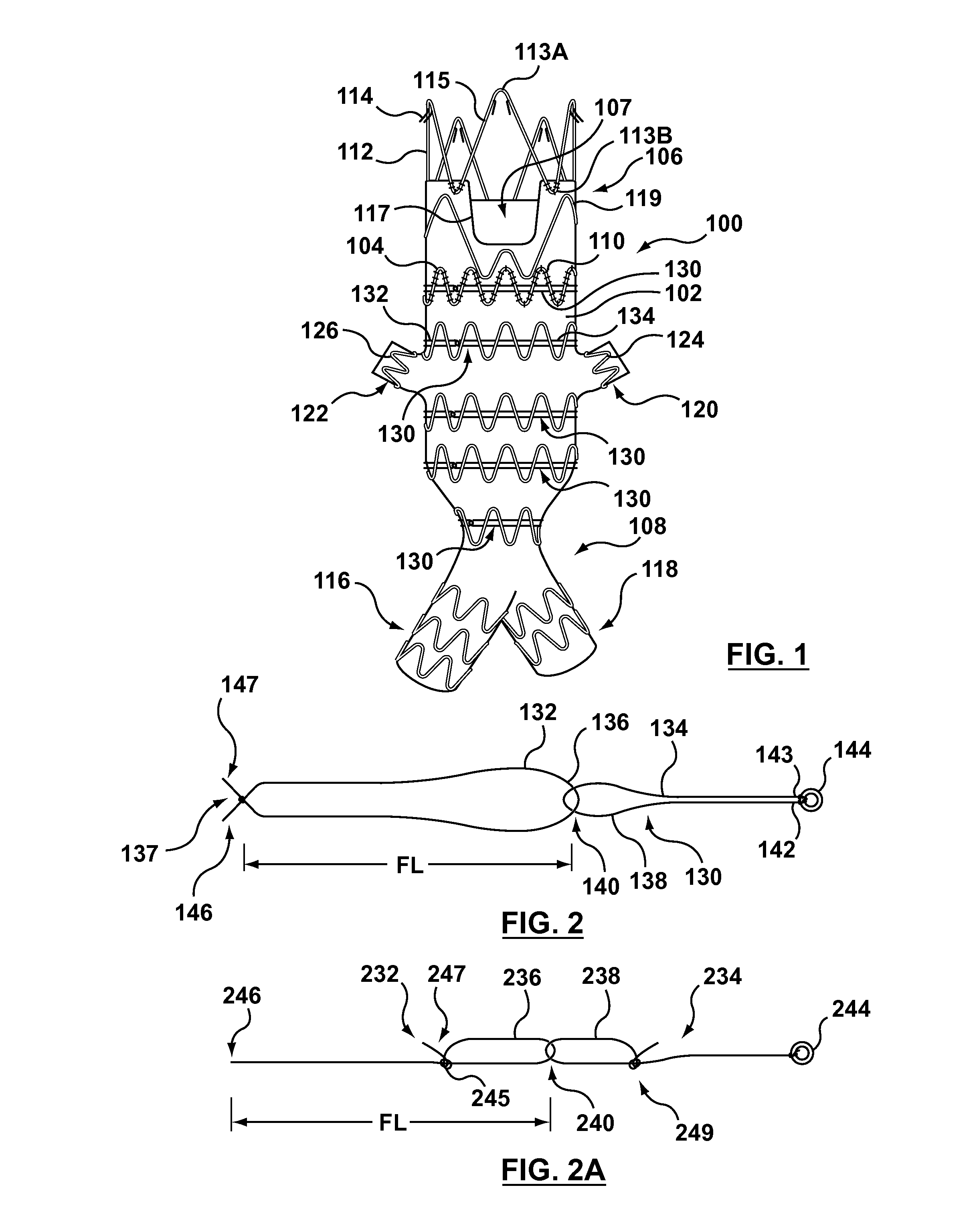 Circumferentially constraining sutures for a stent-graft