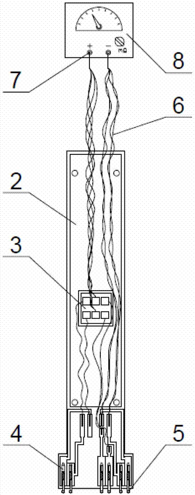 Method for testing micro-resistance library sheet resistance value of printed wiring board