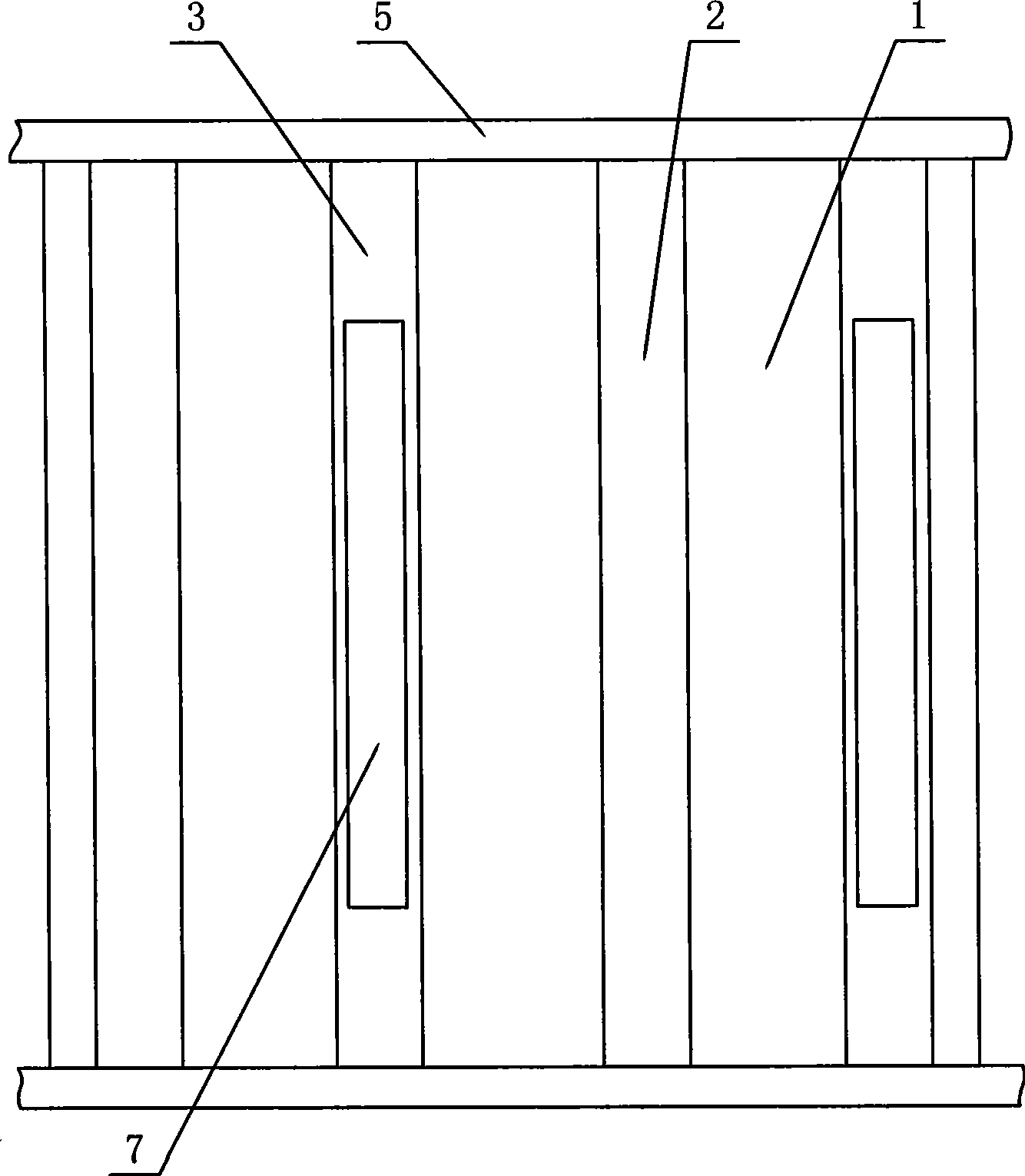 Double wind chamber medium air-out type wind uniformly-distributing grate based on wind chambers