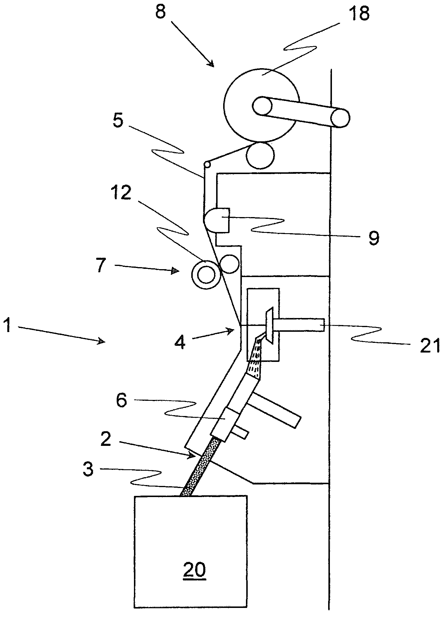 Spinning machine and method for interrupting yarn production on a spinning machine