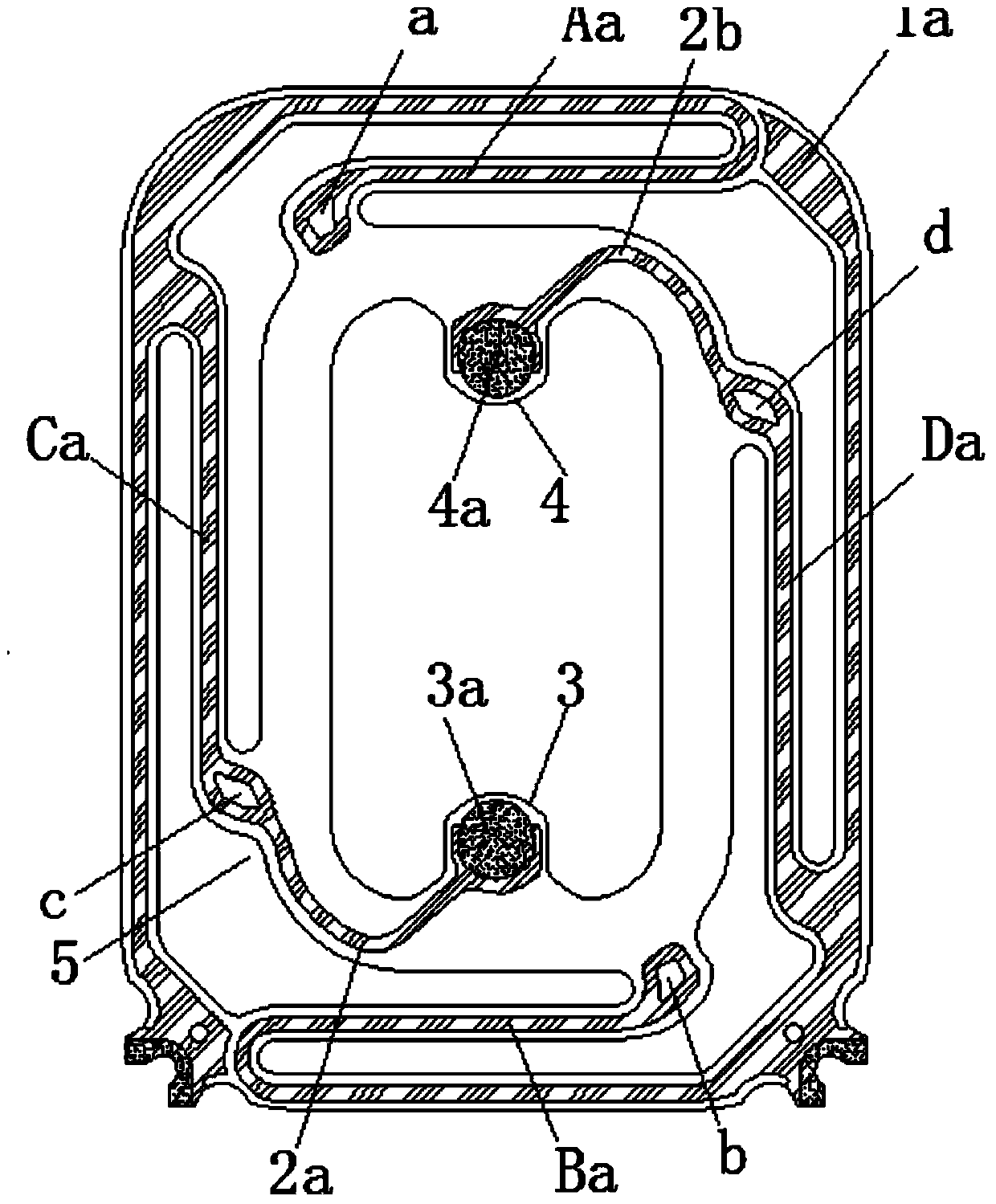 Suspension type elastic diaphragm