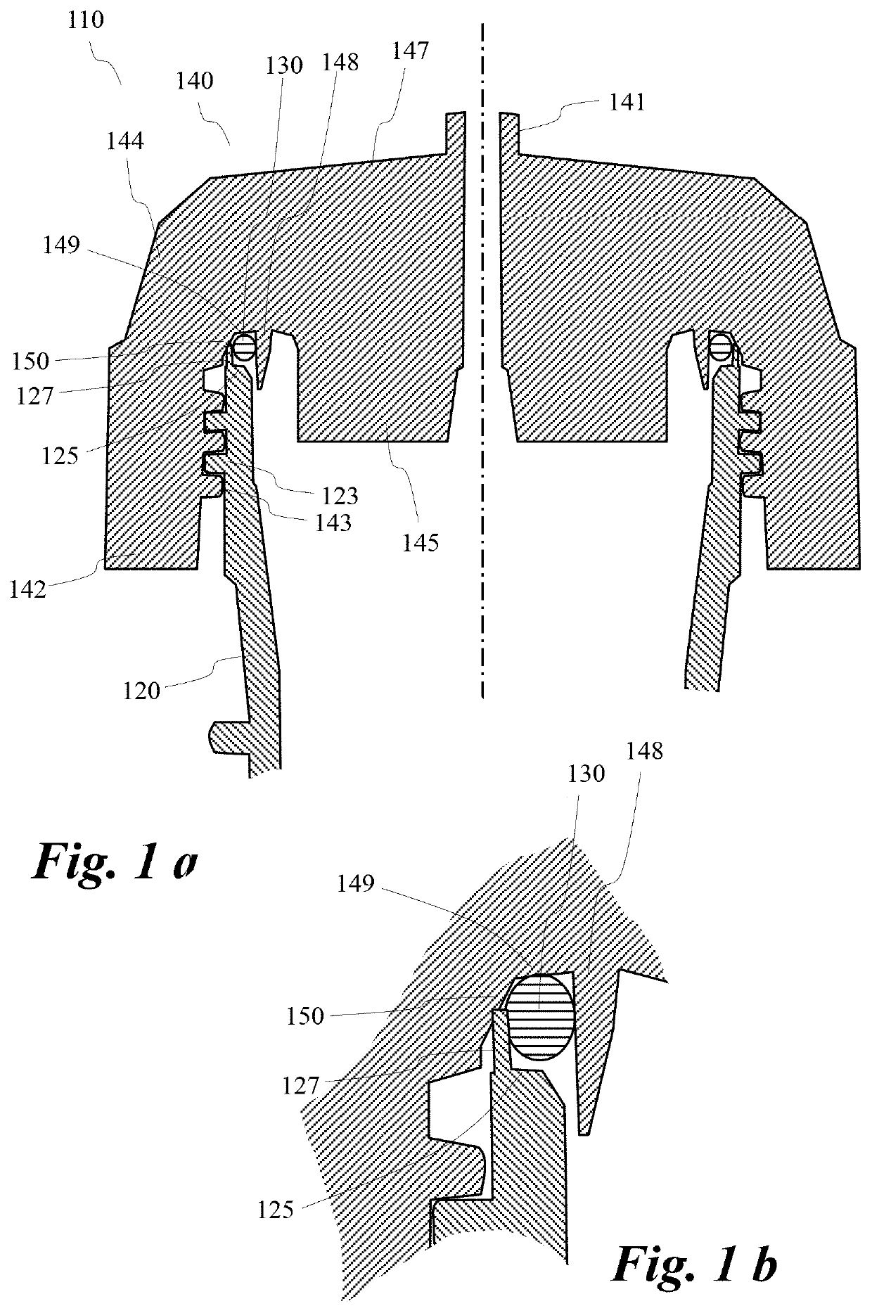 Chromatography cartridge seal arrangement