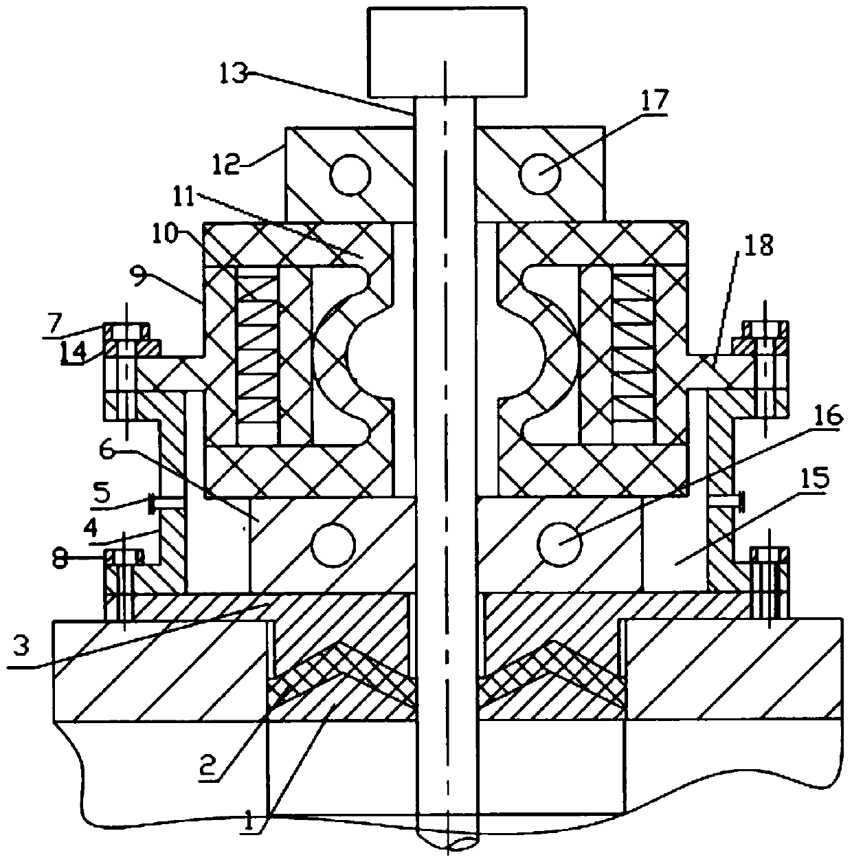 Rotating shaft sealing device