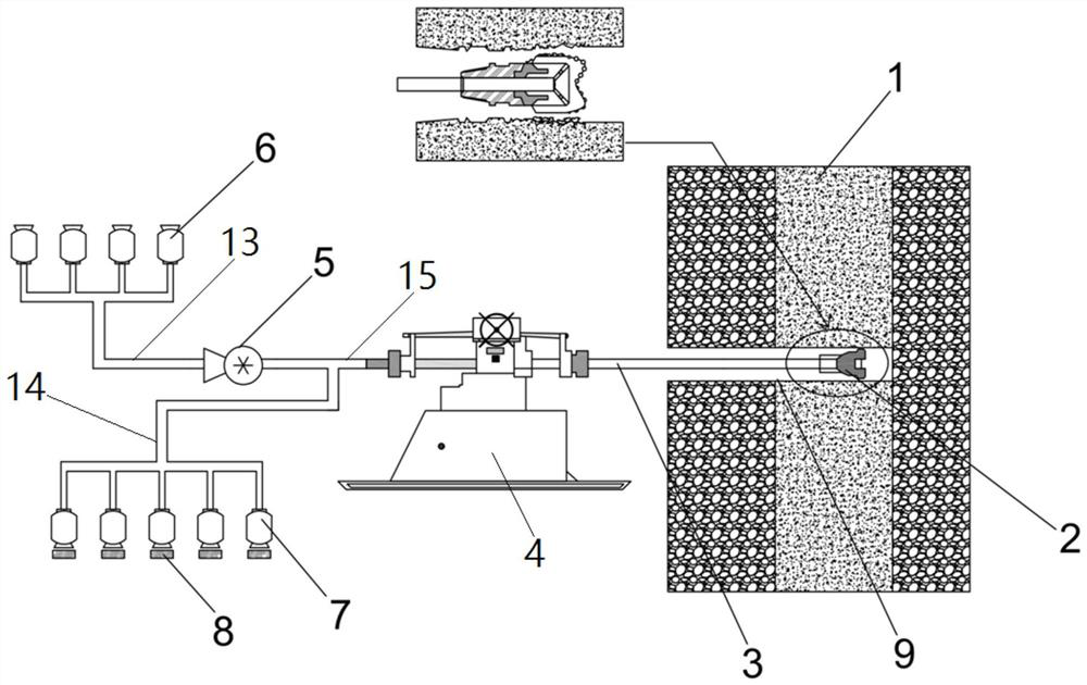 Drilling, jam releasing and fracturing integrated device and method for soft coal seam