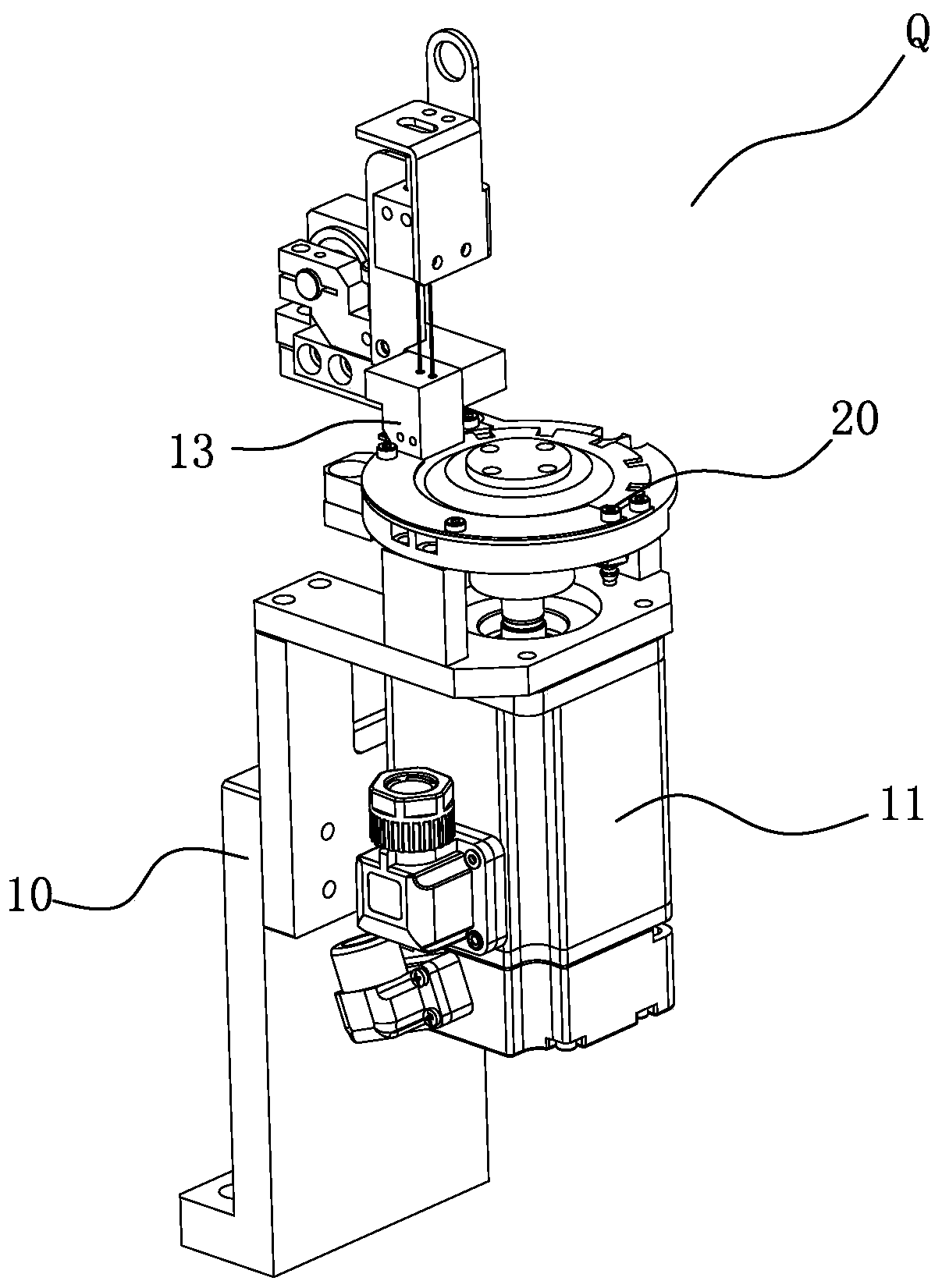 Loading transition mechanism and loading device comprising same