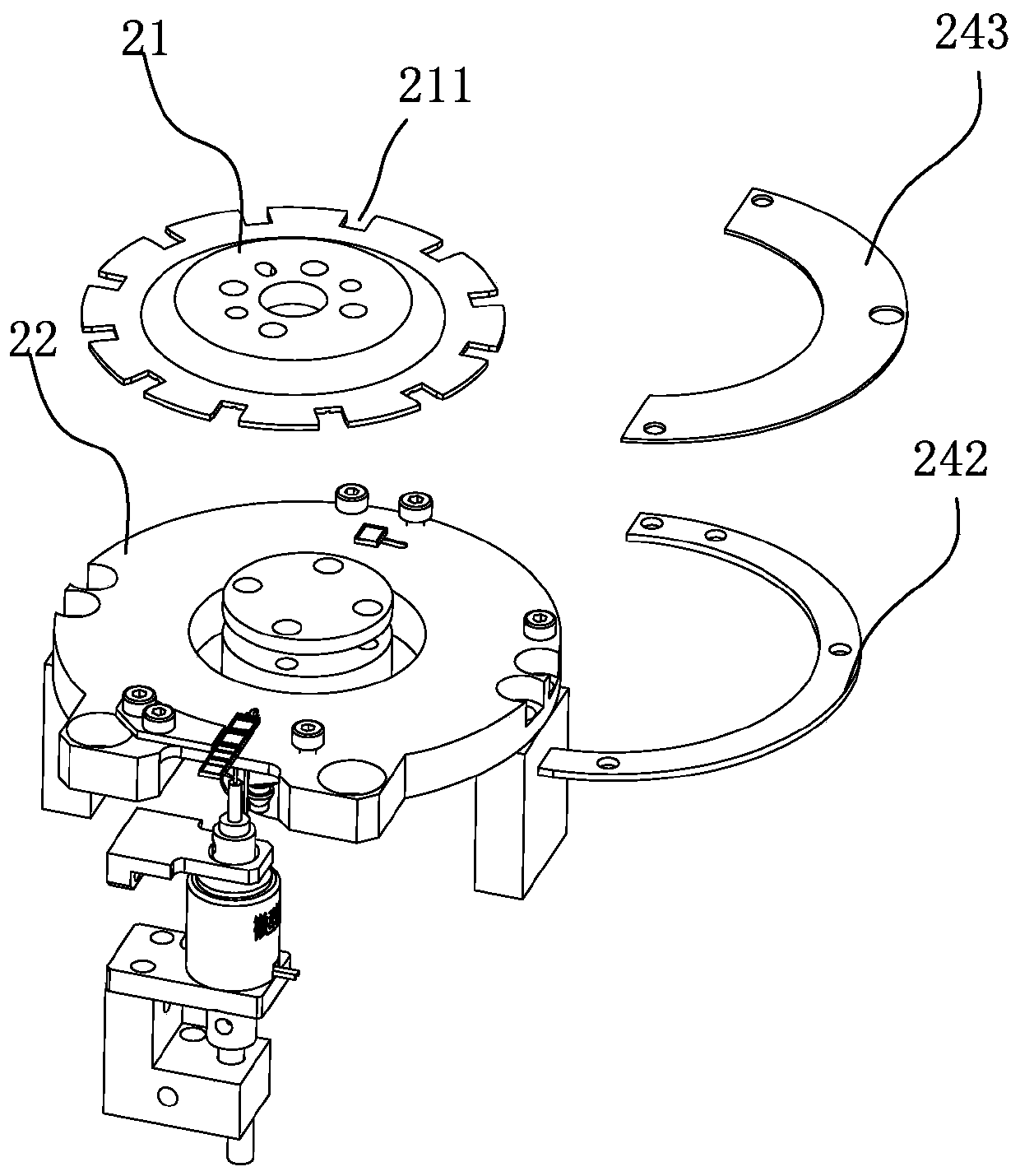 Loading transition mechanism and loading device comprising same