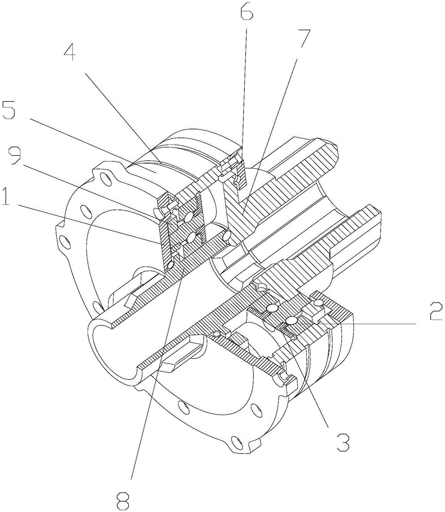 Multi-line planetary traction and transmission type speed reducing bearing