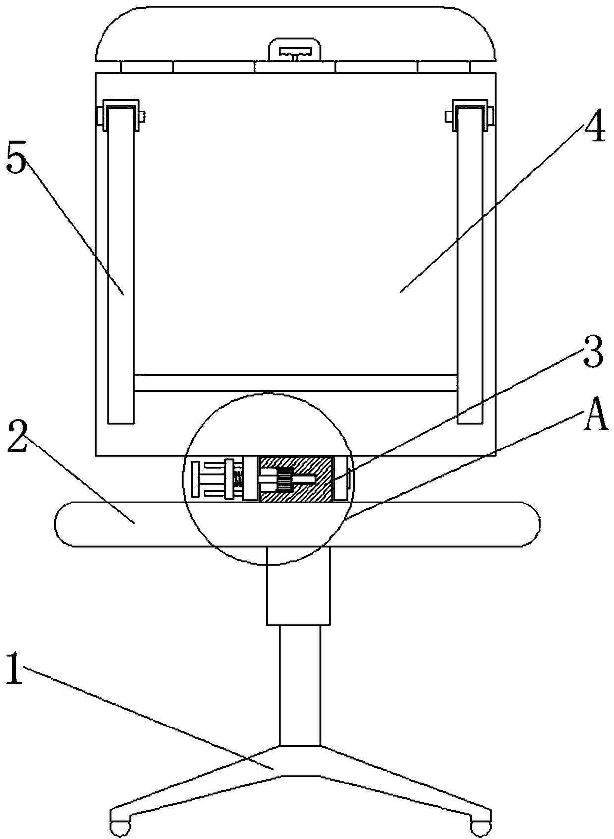 Backrest-adjustable office chair