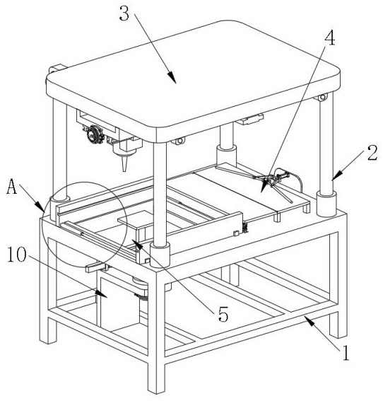 Automatic punching and bending packaging box production equipment