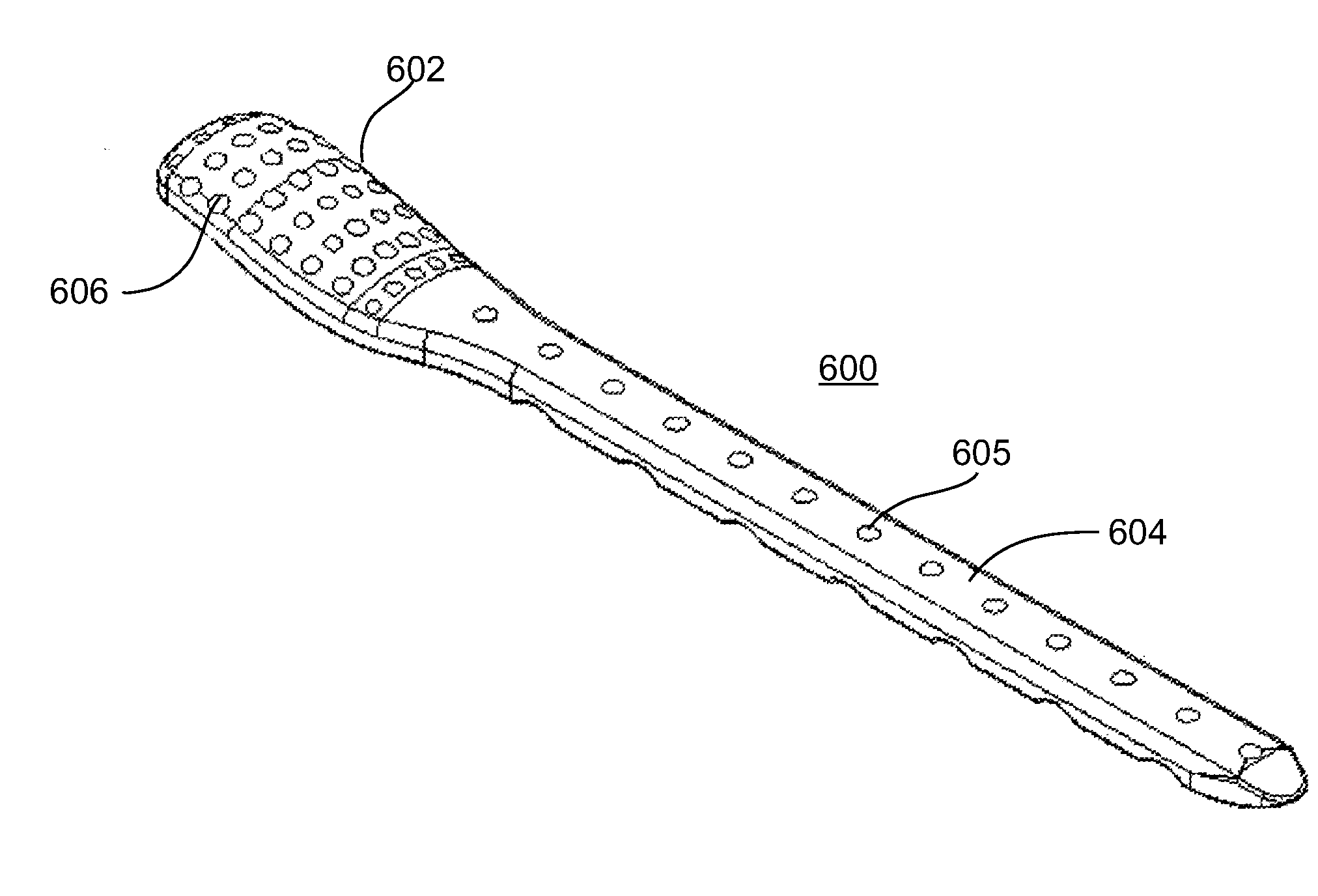 Plate with contour