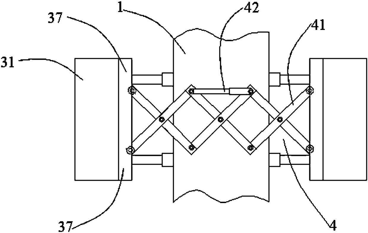 Efficient wedge-joint-board tenoning machine