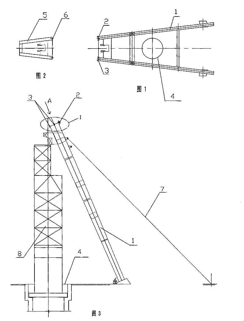 Overhead hoisting and butt-joint method for box-type headframe