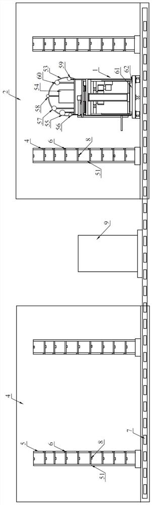 Automatic loading system used in shopping mall