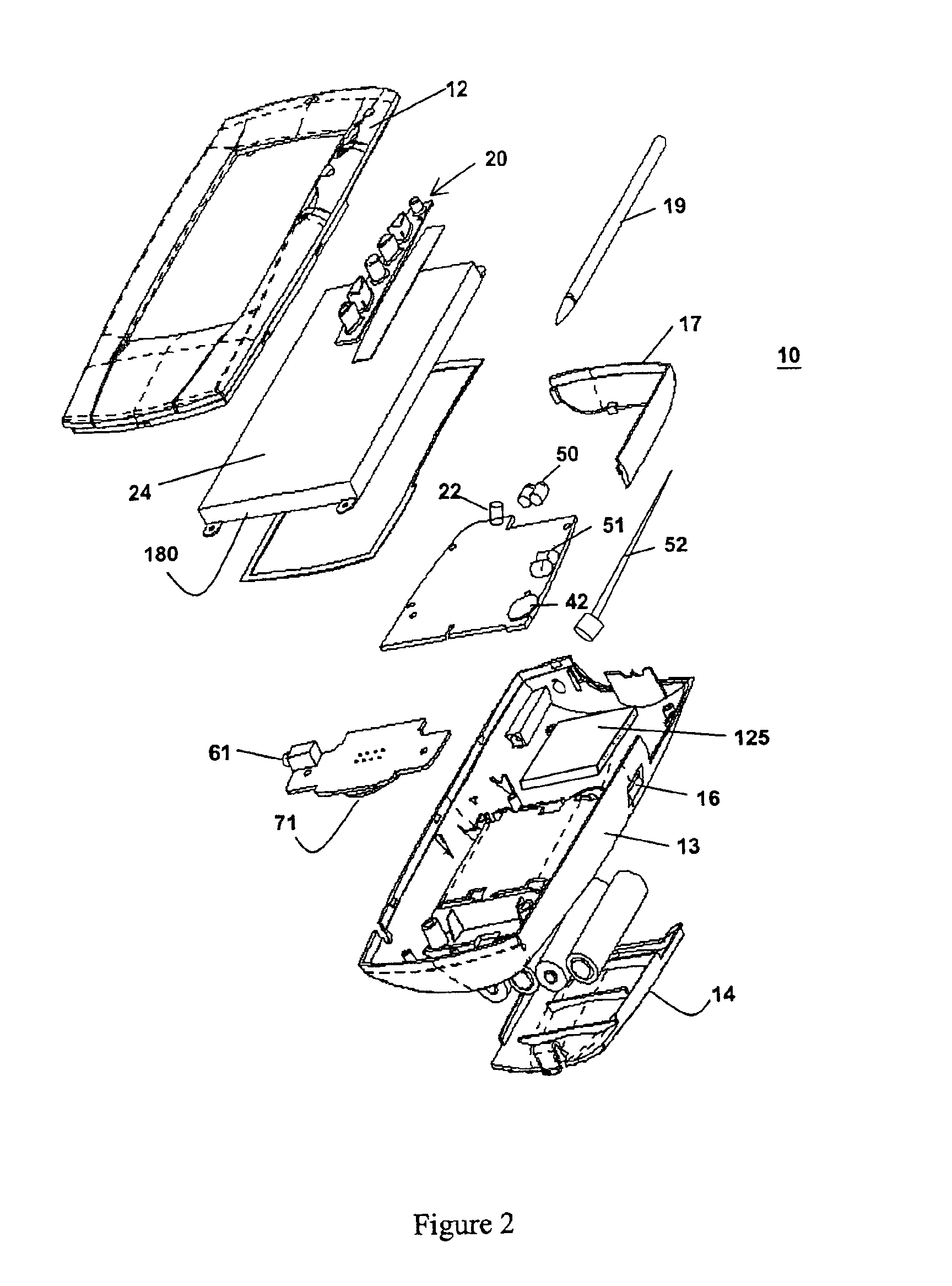 Hand held device having a browser application