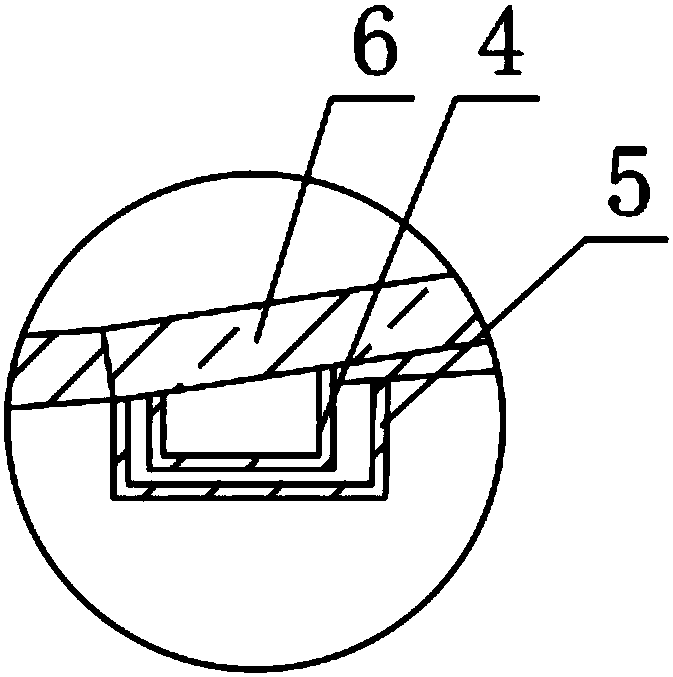 Integrated cleaning device for foot pad of automobile