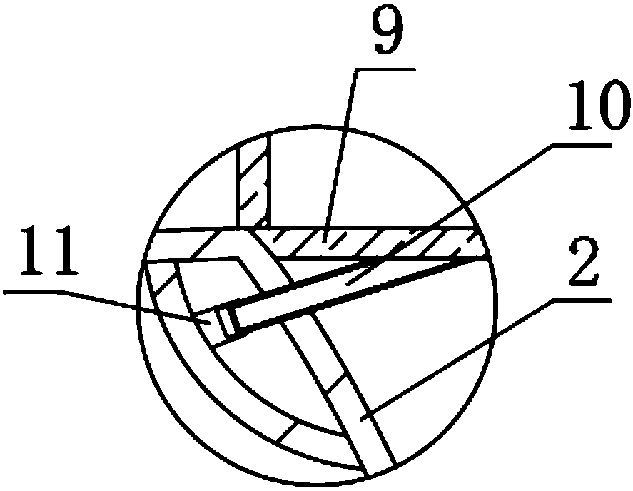 Integrated cleaning device for foot pad of automobile