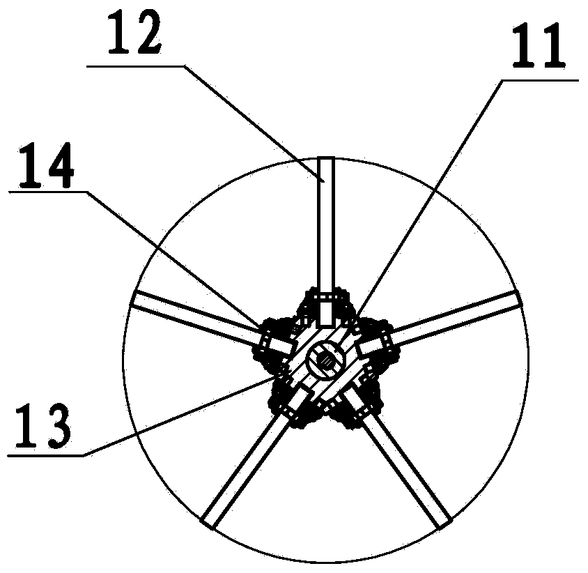 Ingot mold inner-hole sweeping and polishing headstock