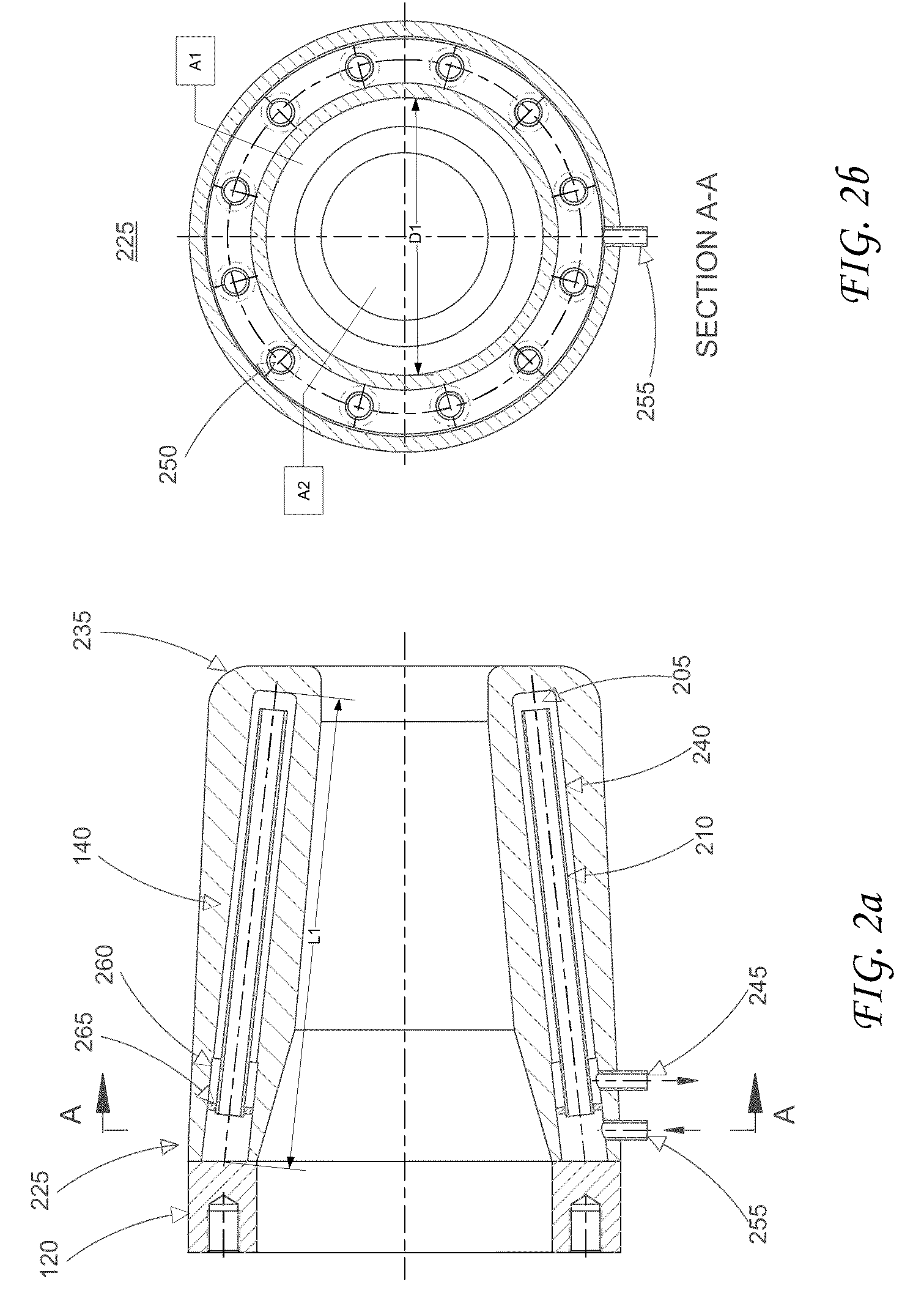 Cooling device for use in an electric arc furnace