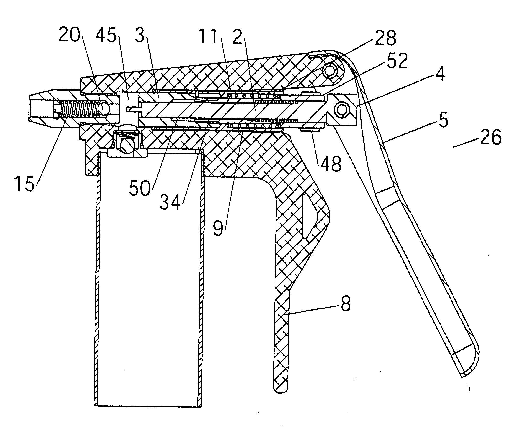 Two stage grease gun