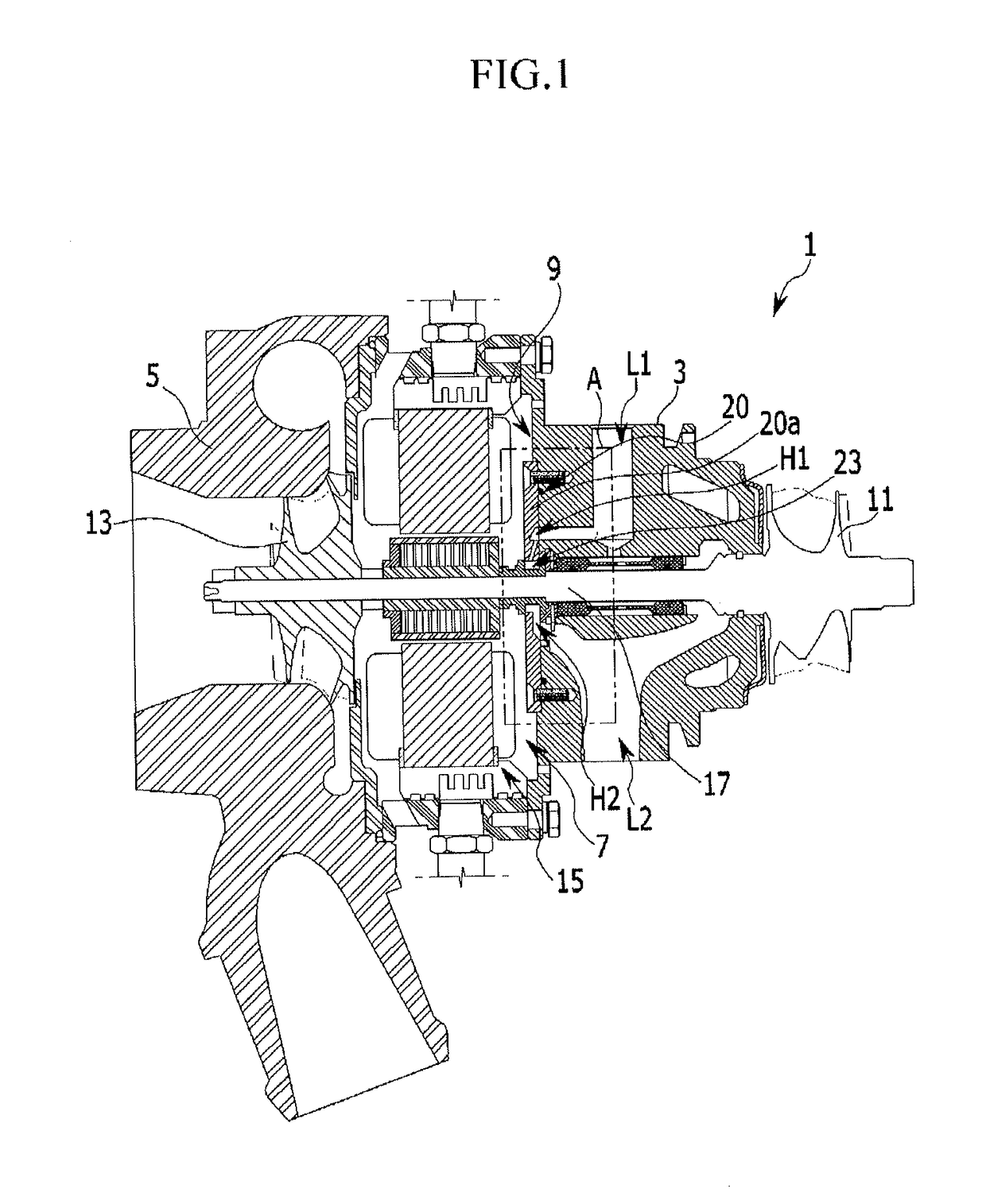 Bearing unit of turbo-charger