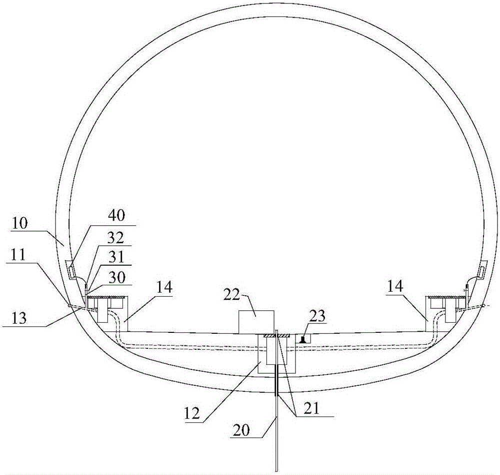 Maintainable tunnel lining water pressure and displacement monitoring system