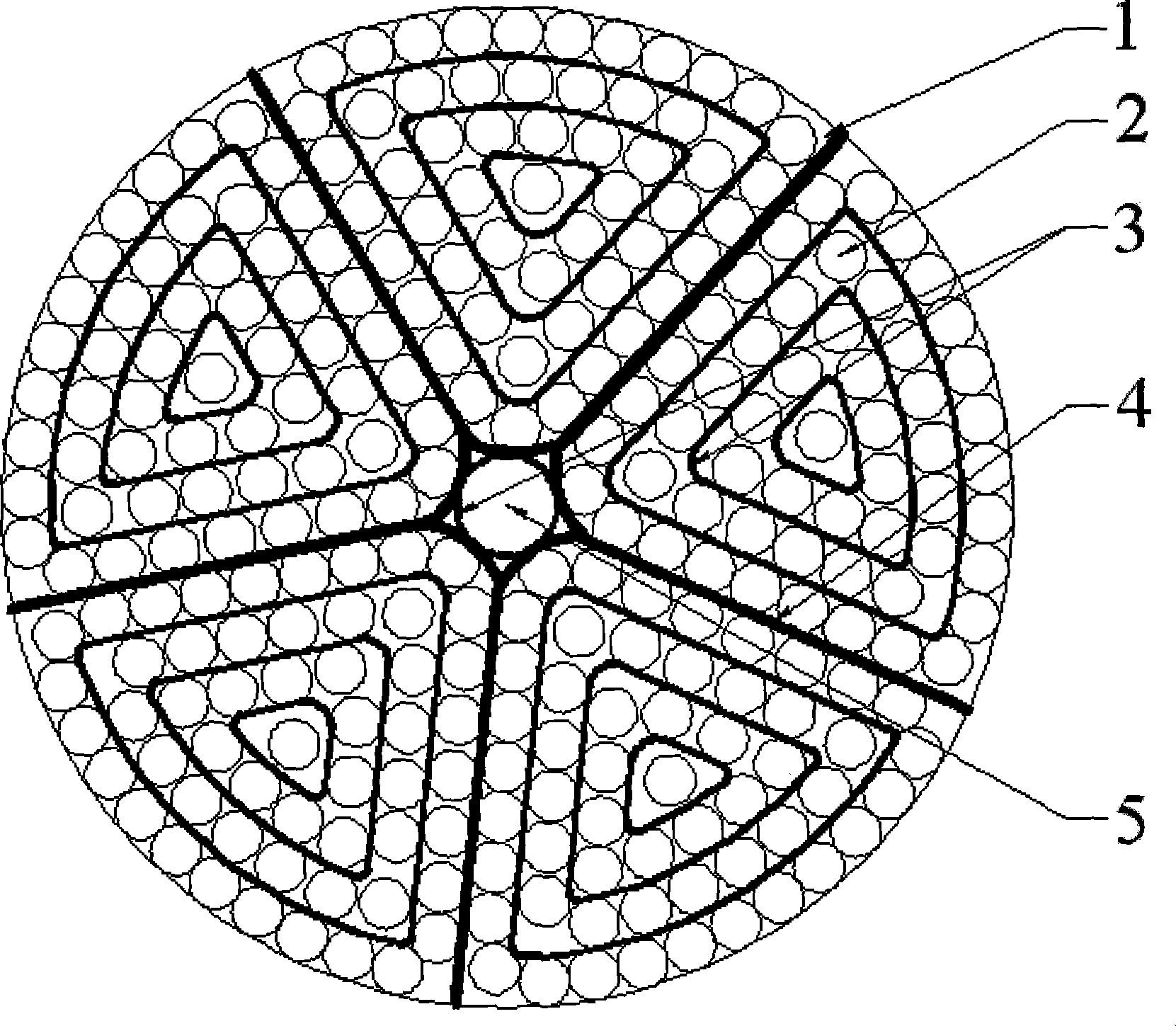 Separating conductor for ultra-high voltage cable