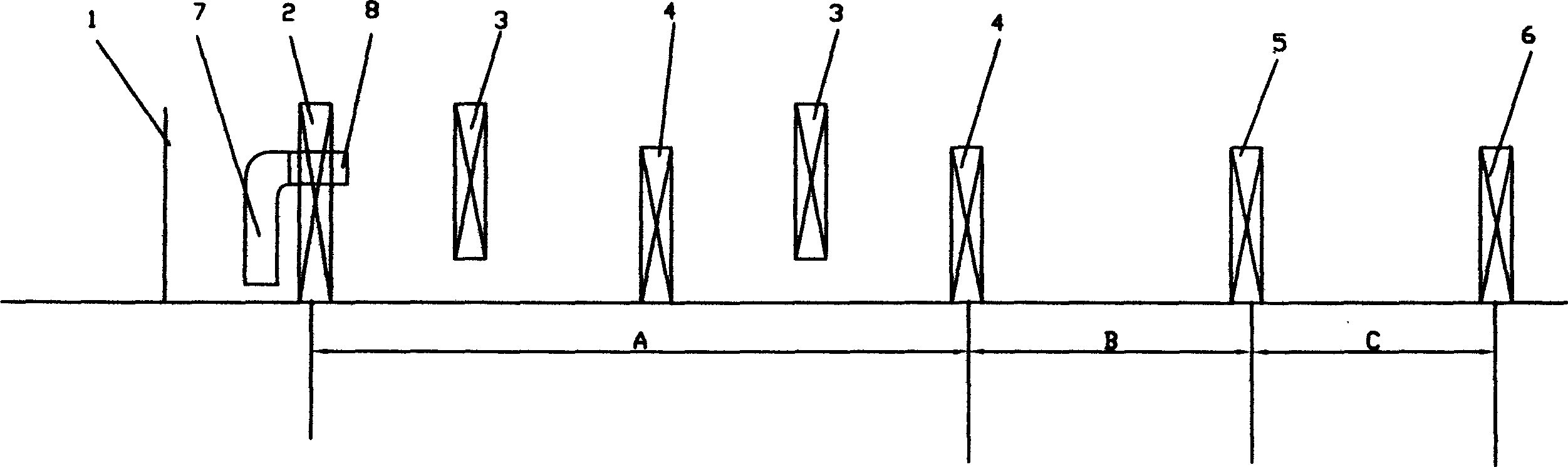 River way type sewage treatment system