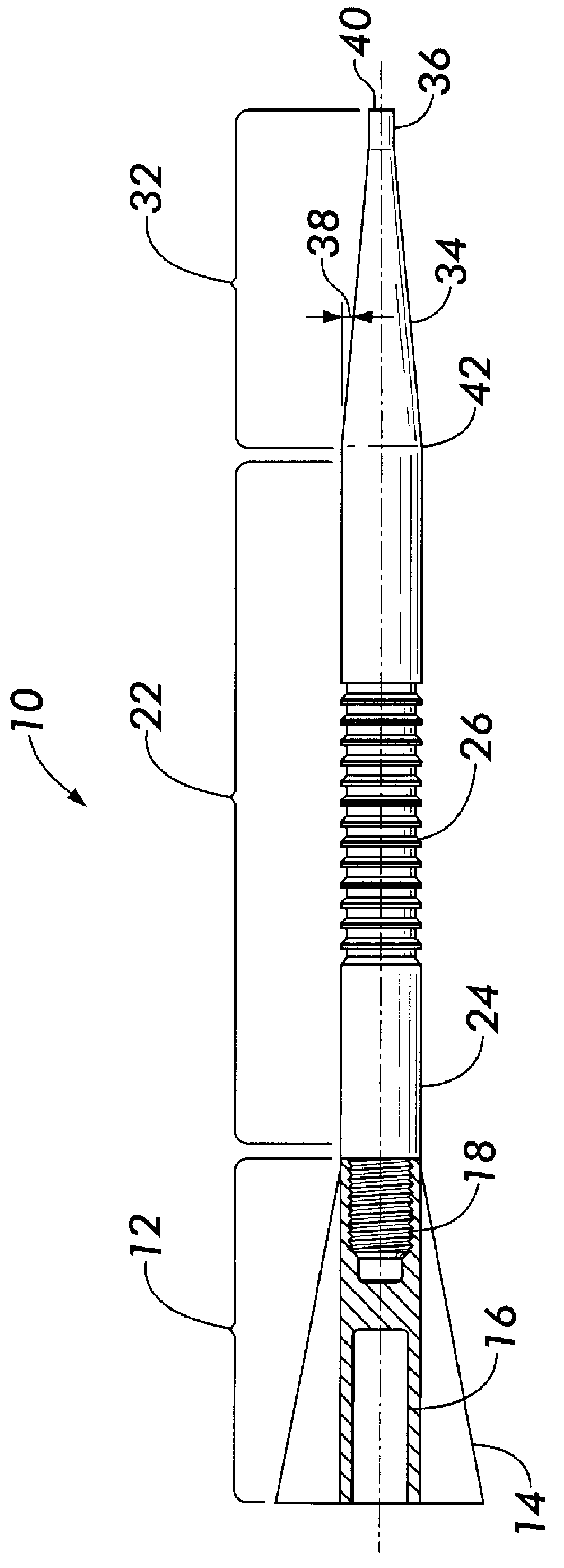 Supercavitating water-entry projectile