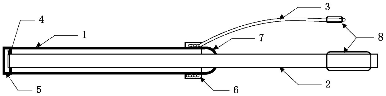 An electric probe for shock wave measurement and its manufacturing method