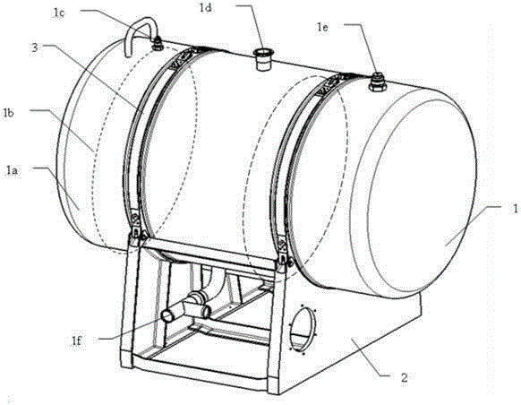 Gravity center adjustment device for transport plane test