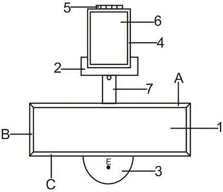 Box-shaped waterproof mobile phone accessory device capable of steering