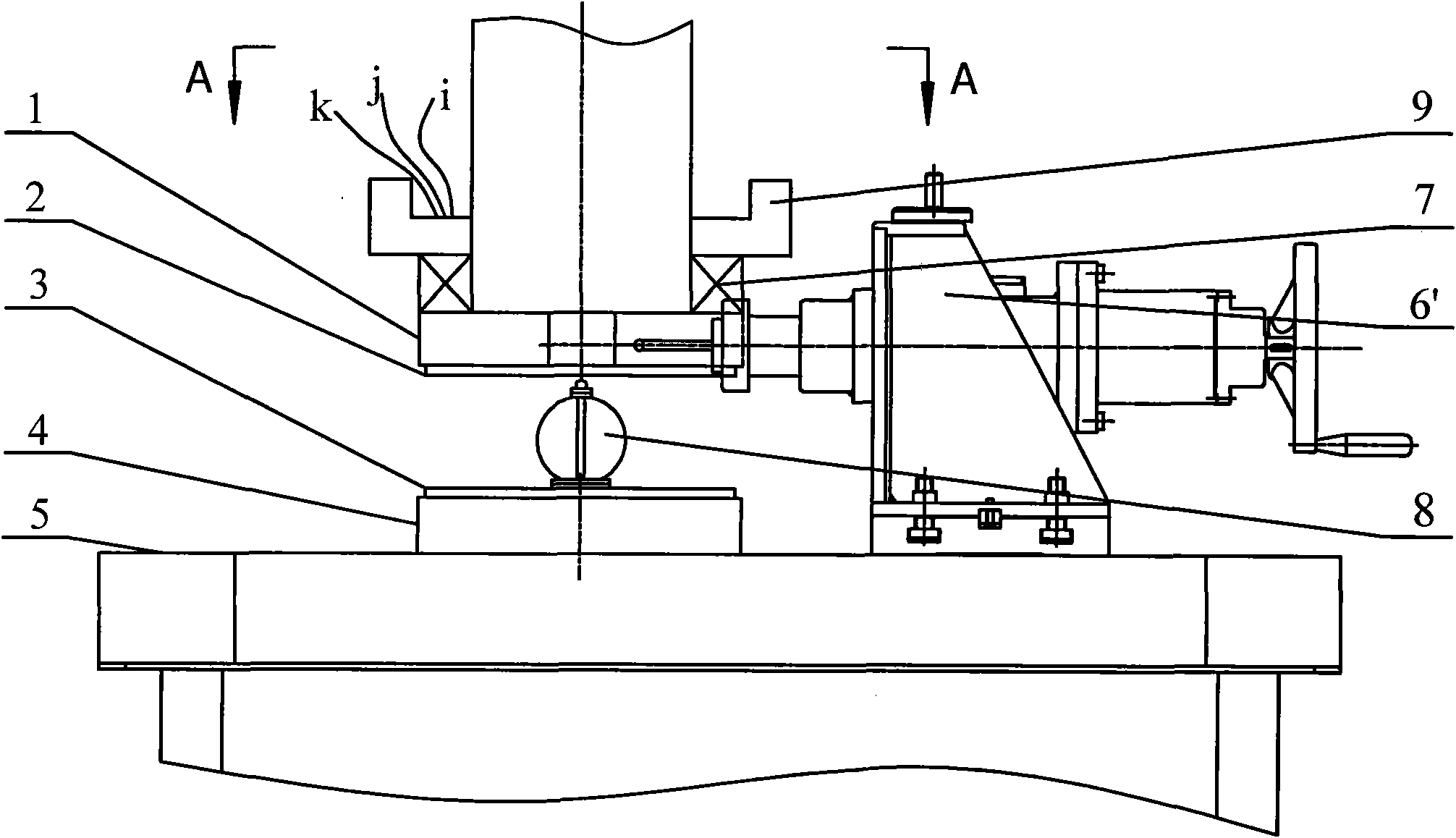 On-machine calibration method for grinding dynamometer and horizontal force loader