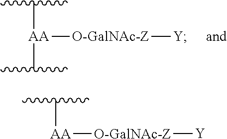 Branched peg remodeling and glycosylation of glucagon-like peptide-1 [glp-1]