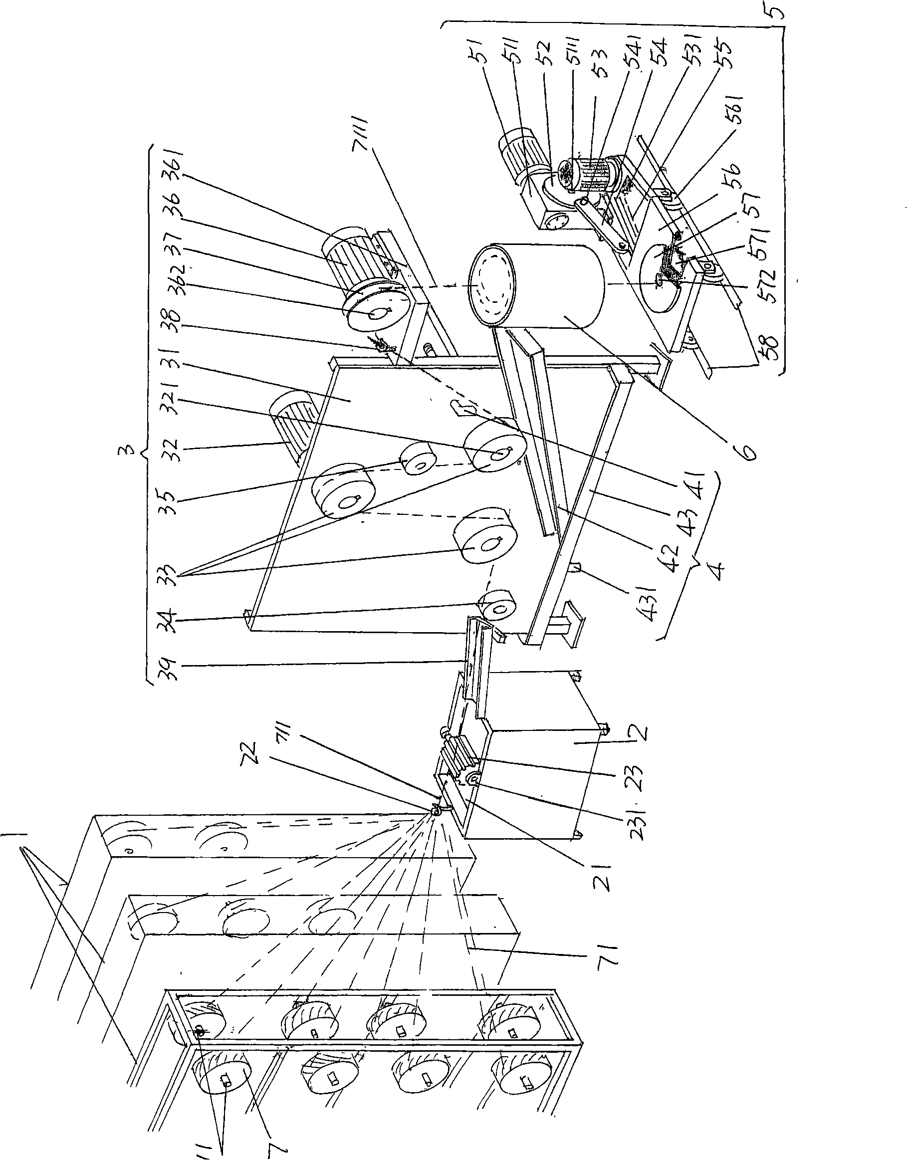 Fiber combining device