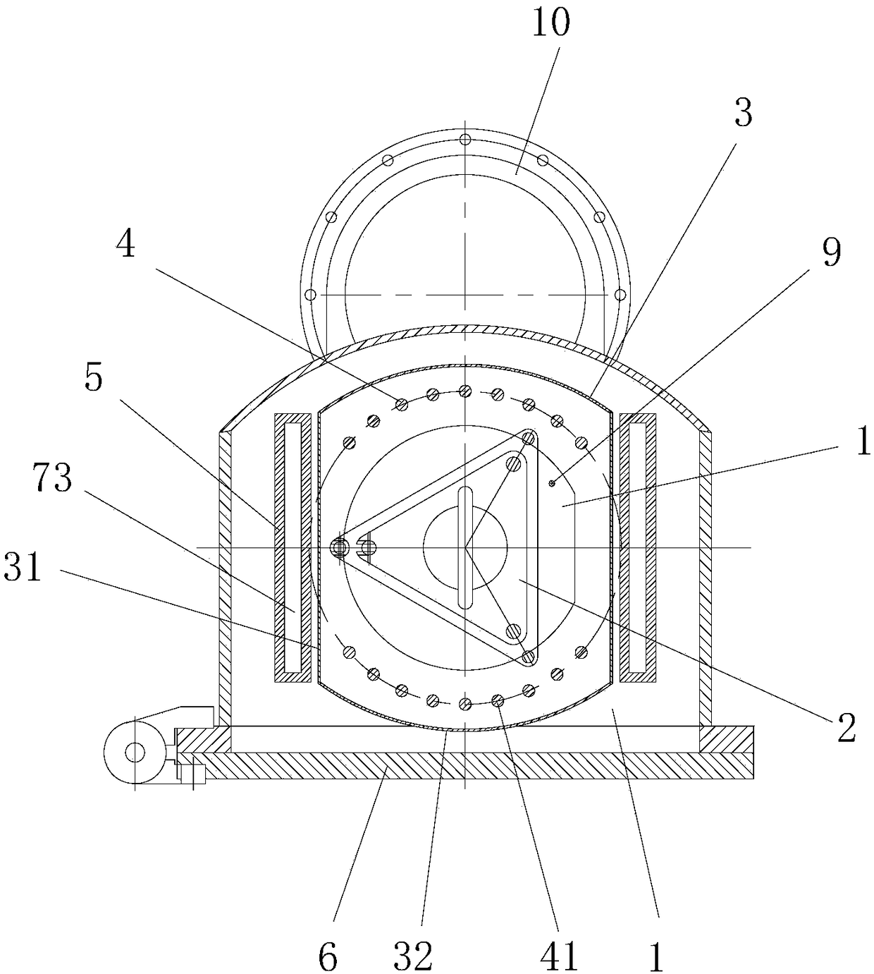 An electromagnetic vacuum annealing furnace