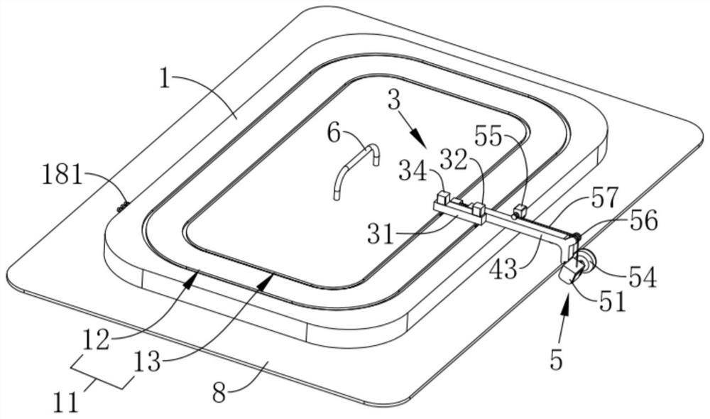 Mobile phone liquid crystal screen vertical edging surface adsorption device and using method thereof